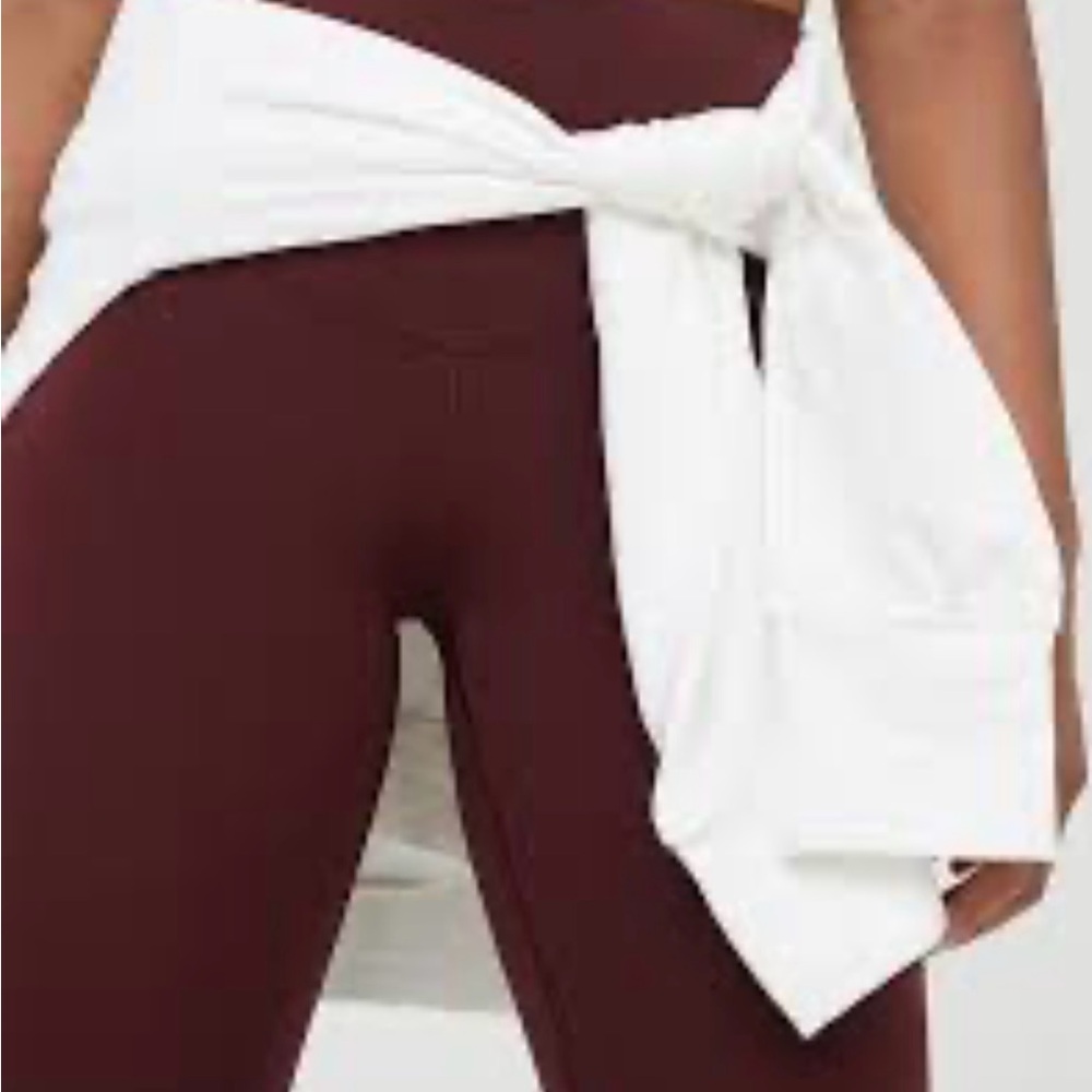 Aerie | Offline Real Me 7/8 Maroon Leggings - Picture 4 of 10